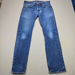 Levi's 501 Original Fit Jeans Mens Medium Wash Straight Leg Blue W34 L34